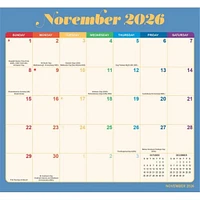 Rainbow Jumbo Magic Grip 2025-2026 Wall Calendar