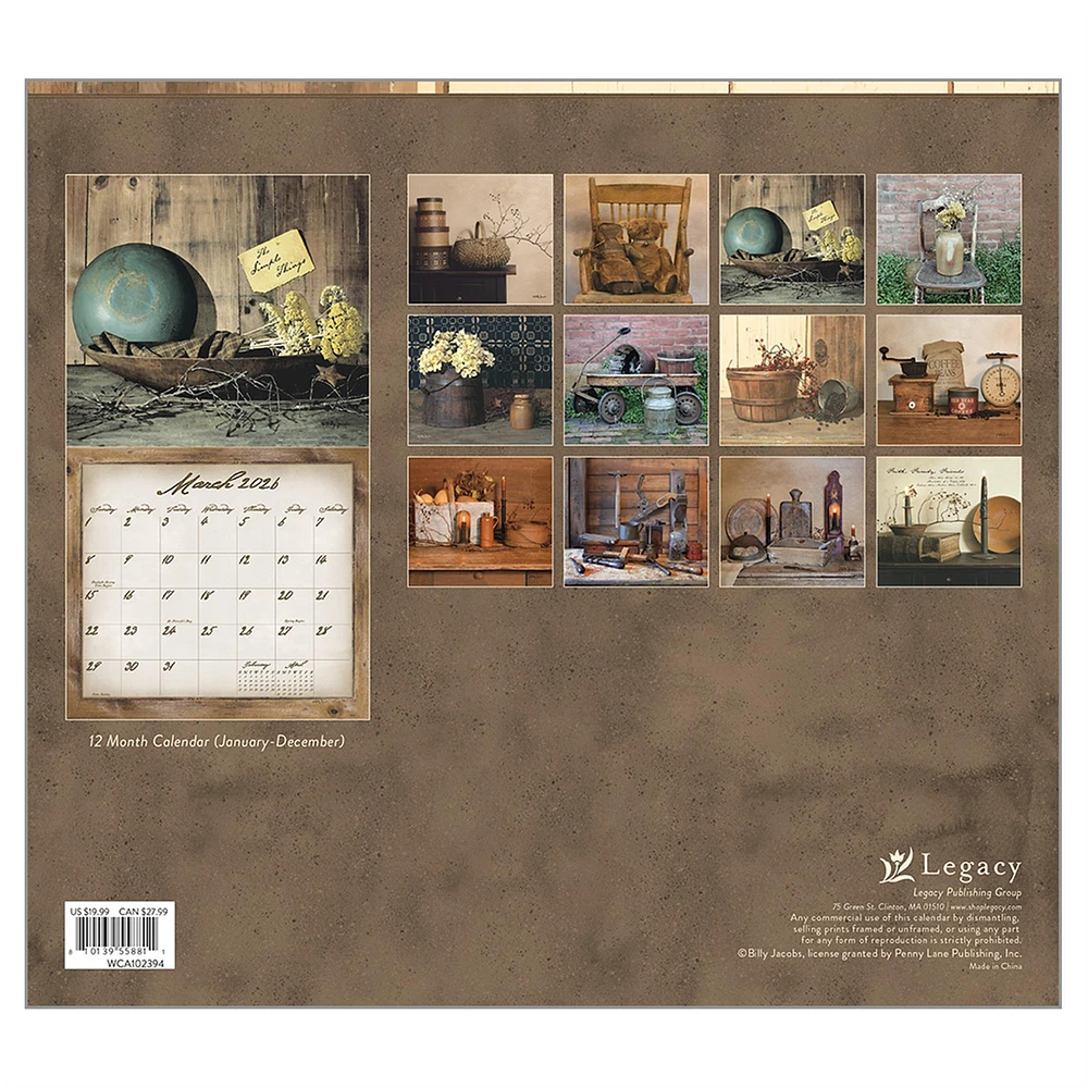 Simple Treasures 2026 Deluxe Wall Calendar - Online Exclusive