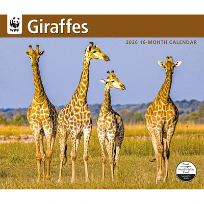 World Wildlife Fund Giraffes 2026 Wall Calendar