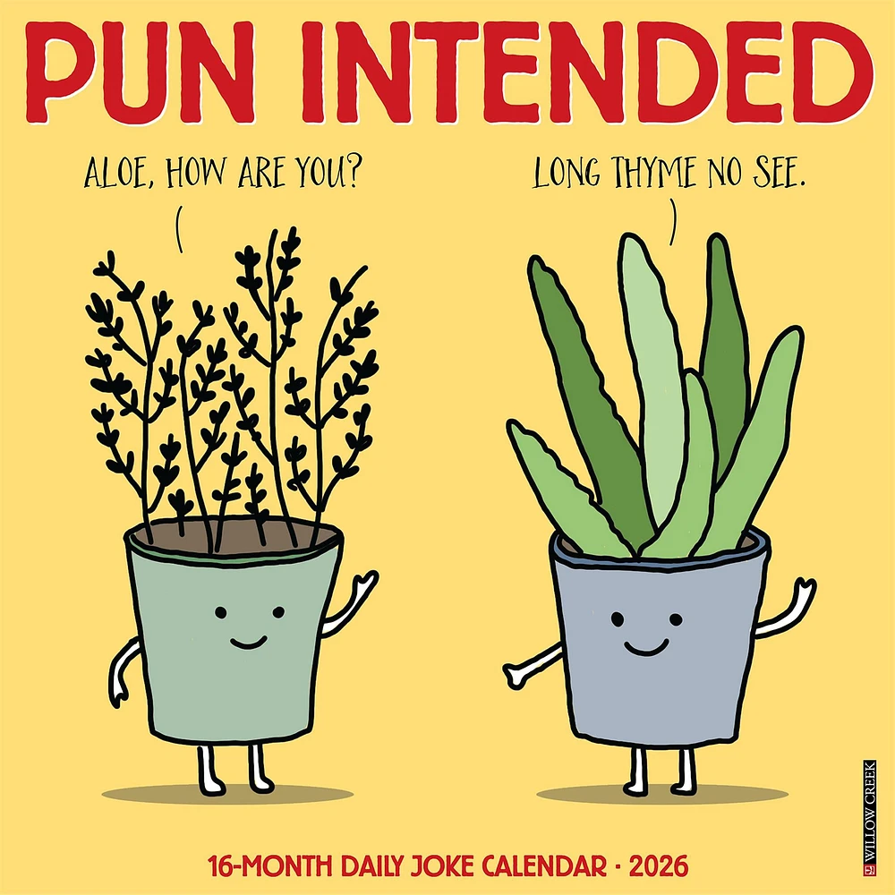 Pun Intended 2026 Wall Calendar