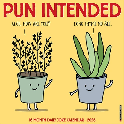 Pun Intended 2026 Wall Calendar
