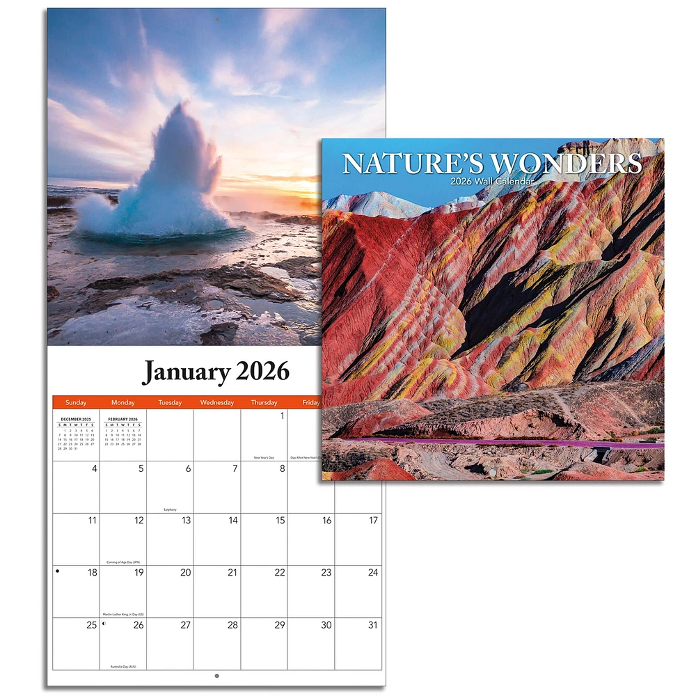 Natures Wonders Mini  2026 Calendar