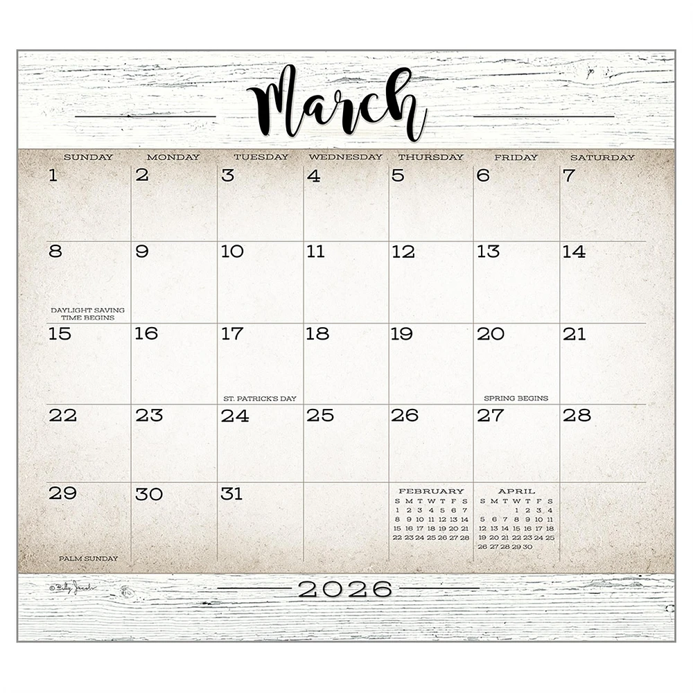 Farmhouse 2026 Deluxe Wall Calendar