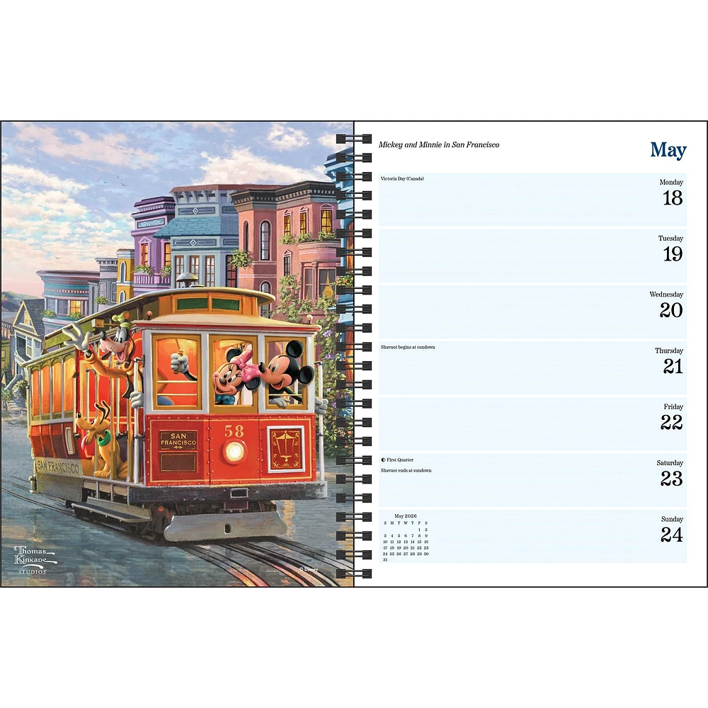 Thomas Kinkade Studios Disney Dreams Collection 2026 Engagement Calendar