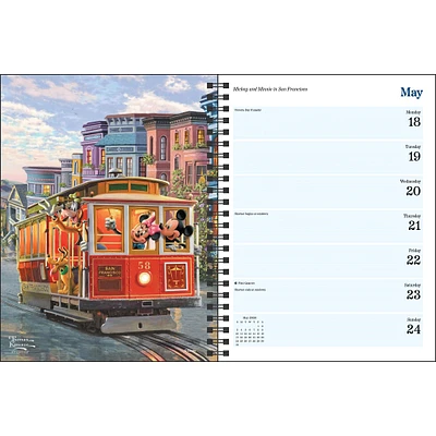 Thomas Kinkade Studios Disney Dreams Collection 2026 Engagement Calendar