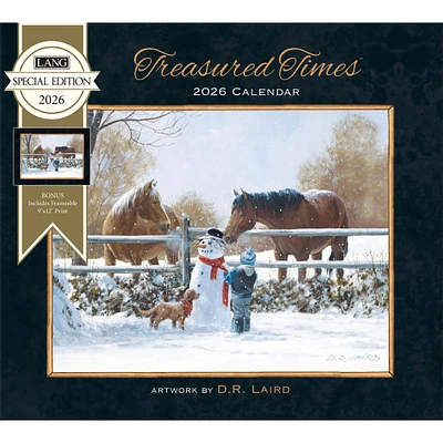 Treasured Times 2026 Special Edition Wall Calendar with Print