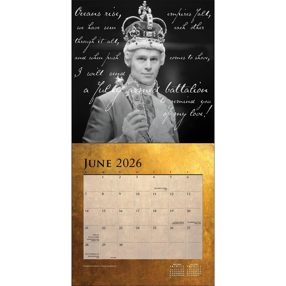 Hamilton 2026 Wall Calendar