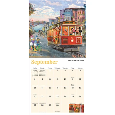 Kinkade Disney Dreams Collection 2026Wall Calendar