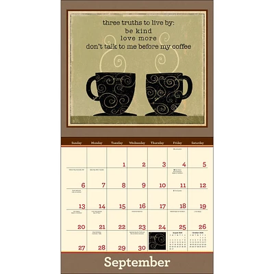 Coffee 2026 Deluxe Wall Calendar