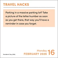 Travel Hacks 2026 Box Calendar - Online Exclusive