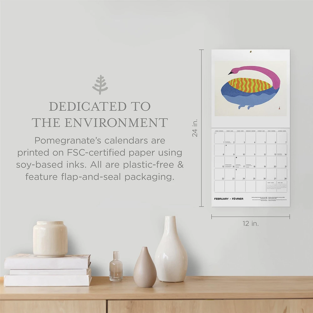 Inuit Art Cape Dorset 2026 Special Edition Wall Calendar with Print