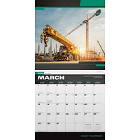 Heavy Equipment 2026 Wall Calendar