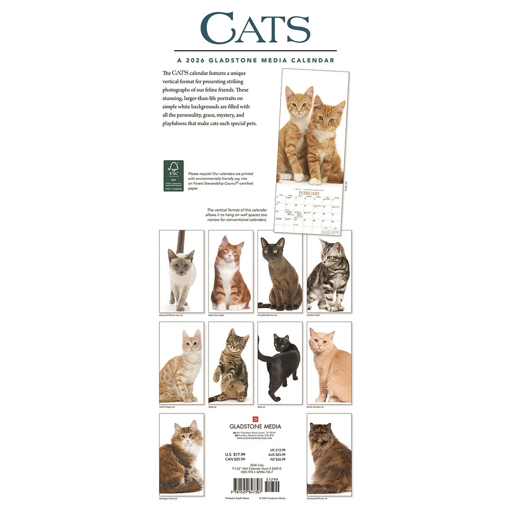 Cats 2026 Poster Calendar