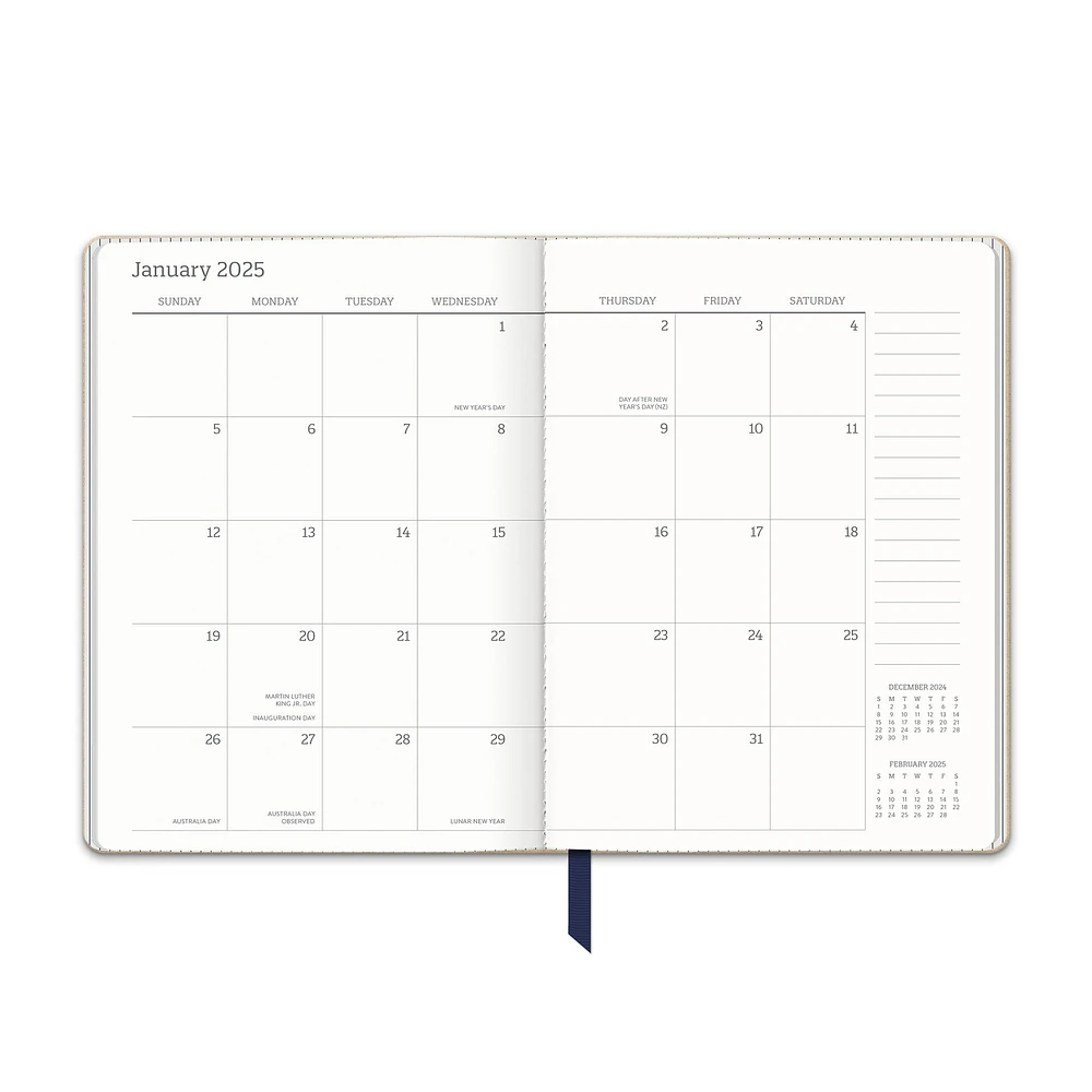 Dots On Twilight Blue Planner 2025 Calendar