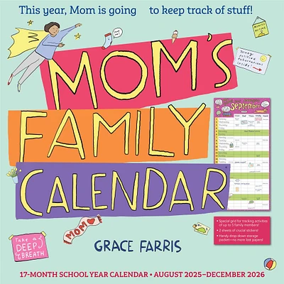 Moms Family 2026 Wall Calendar