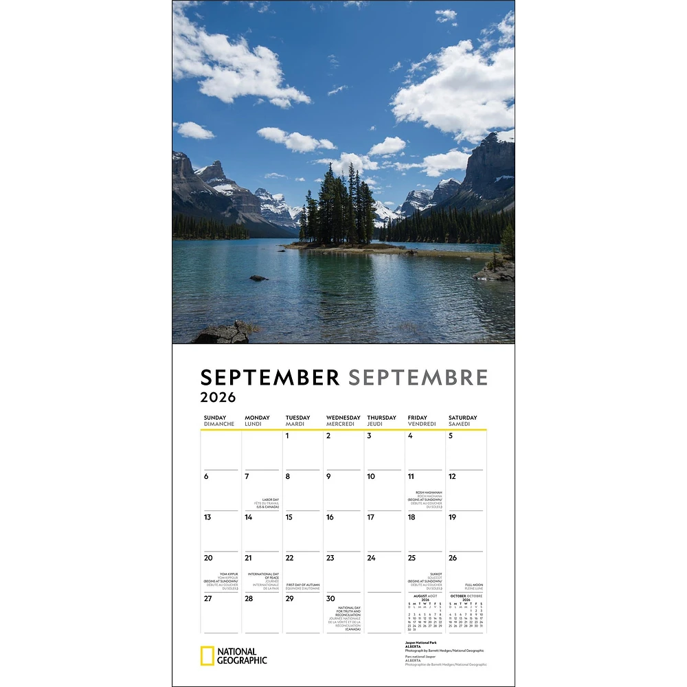 National Geographic Canada 2026 Wall Calendar