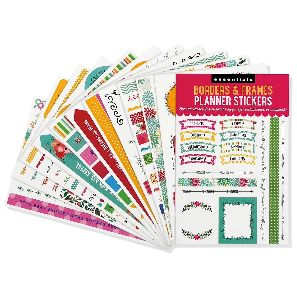 Borders Frames Planner Stickers