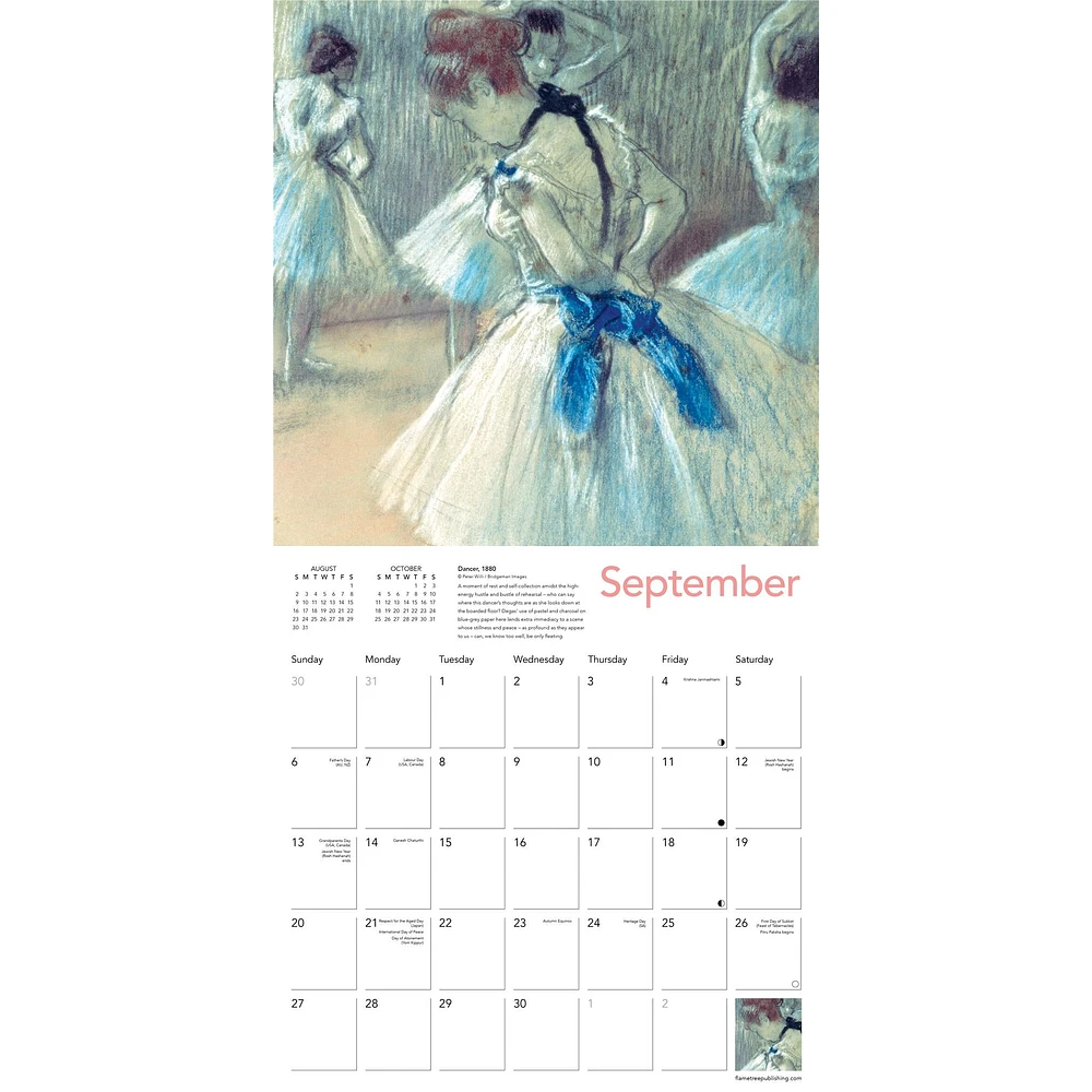 Degas' Dancers 2026 Wall Calendar - Online Exclusive