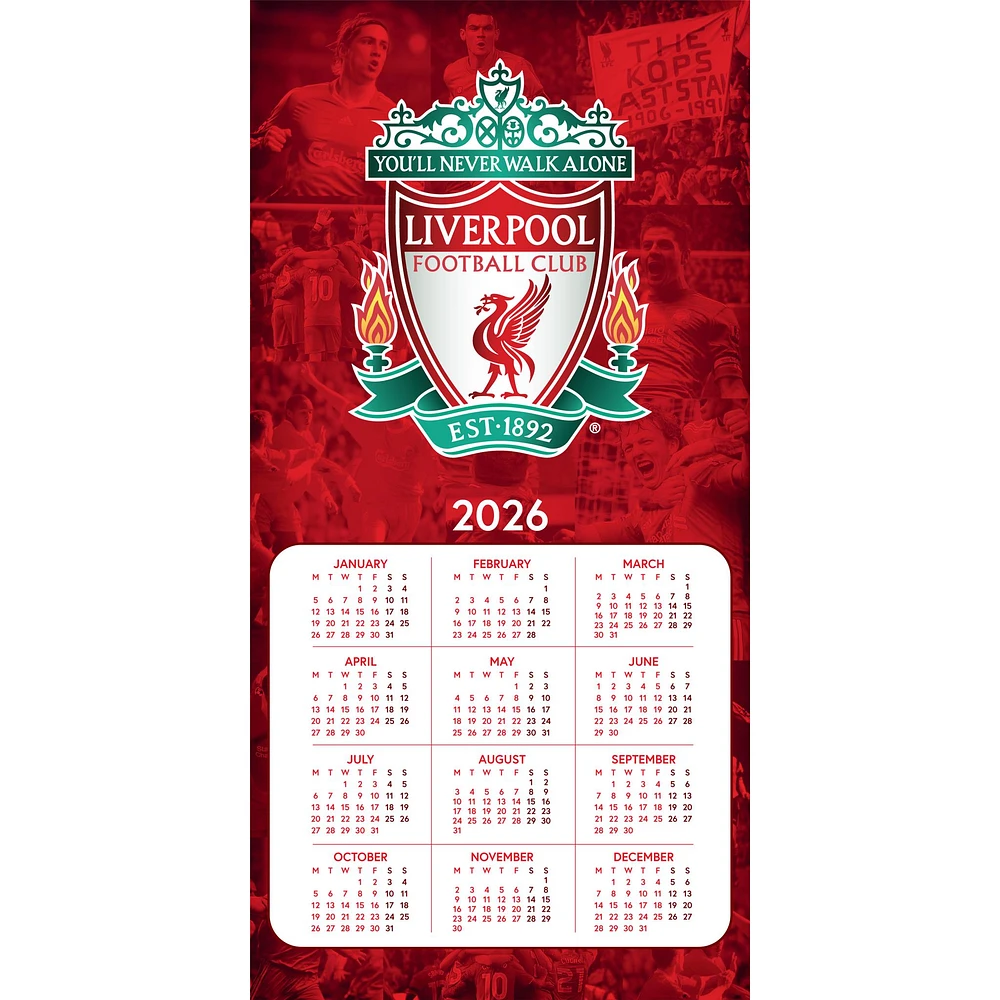 Liverpool 2026 Wall Calendar