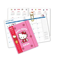 Hello Kitty Playful Pink Just Right 2025-2026 Monthly Planner Calendar - Online Exclusive