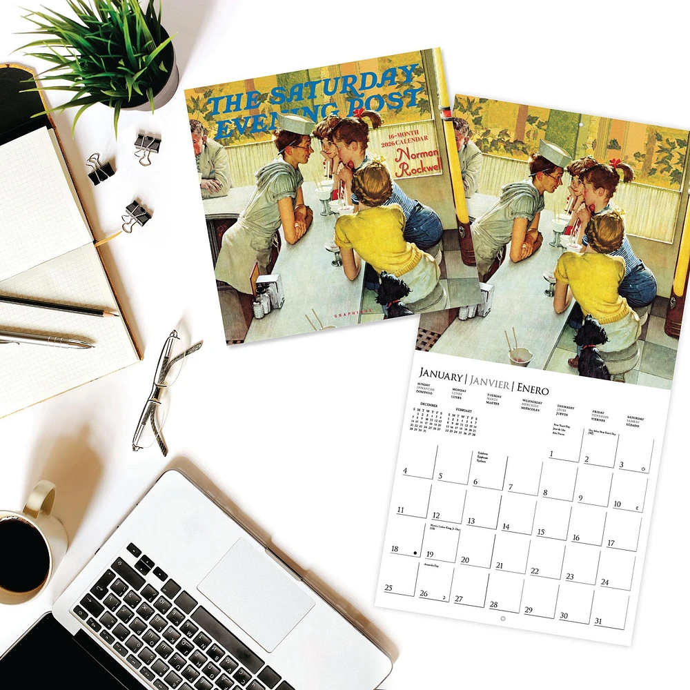 Saturday Evening Post 2026 Wall Calendar