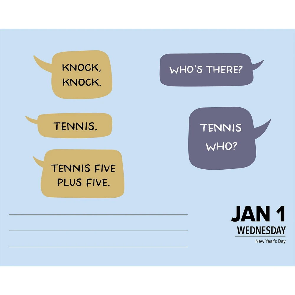 Knock Knock Daily Joke Box 2025 Calendar