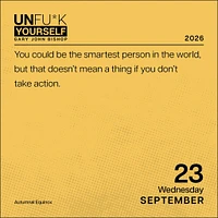 Unfu*K Yourself 2026 Box Calendar