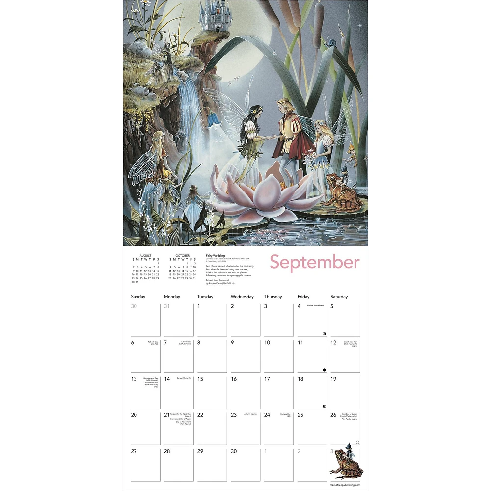Fairyland By Jean & Ron Henry 2026 Wall Calendar