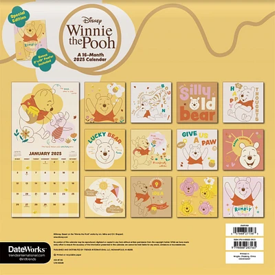 Winnie The Pooh Exclusive with Print Wall 2025 Calendar