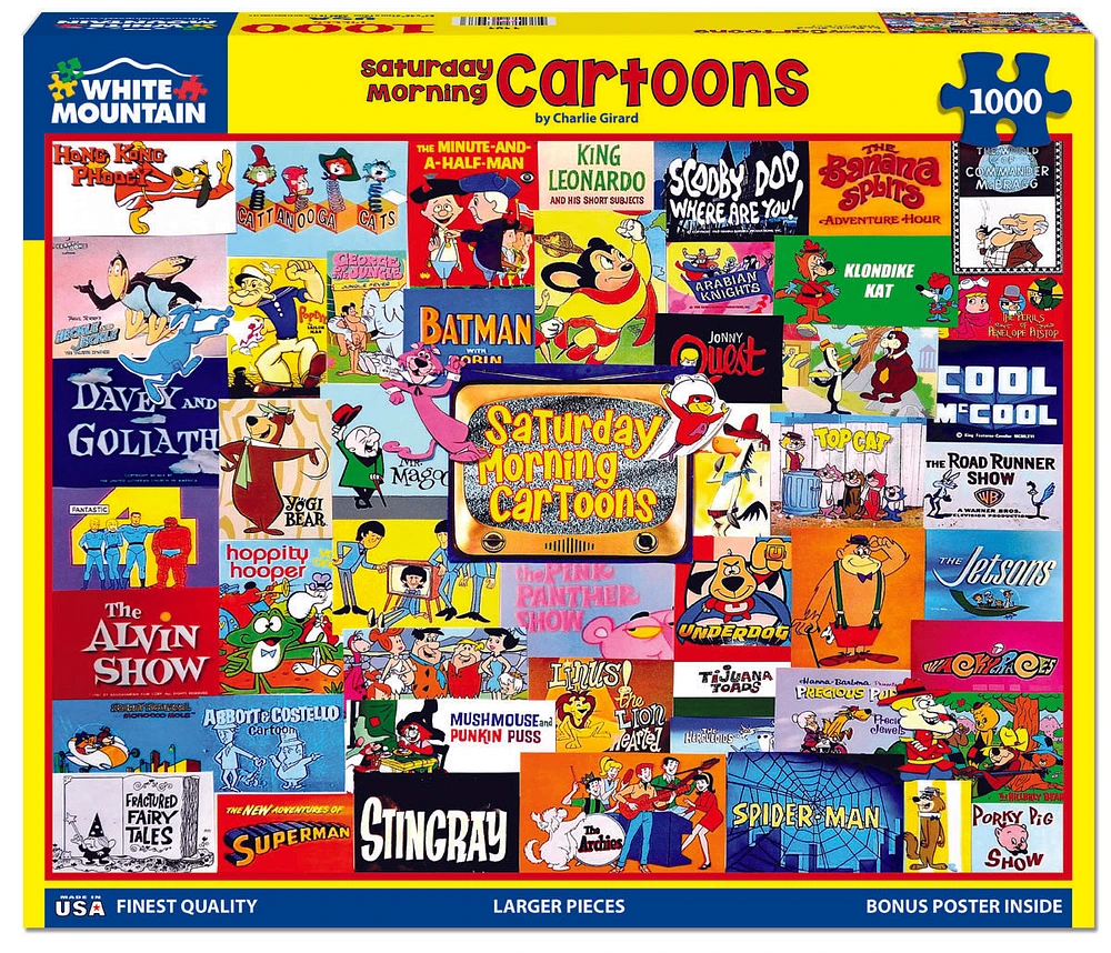 Saturday Morning Cartoons 1000 Piece Puzzle - Online Exclusive