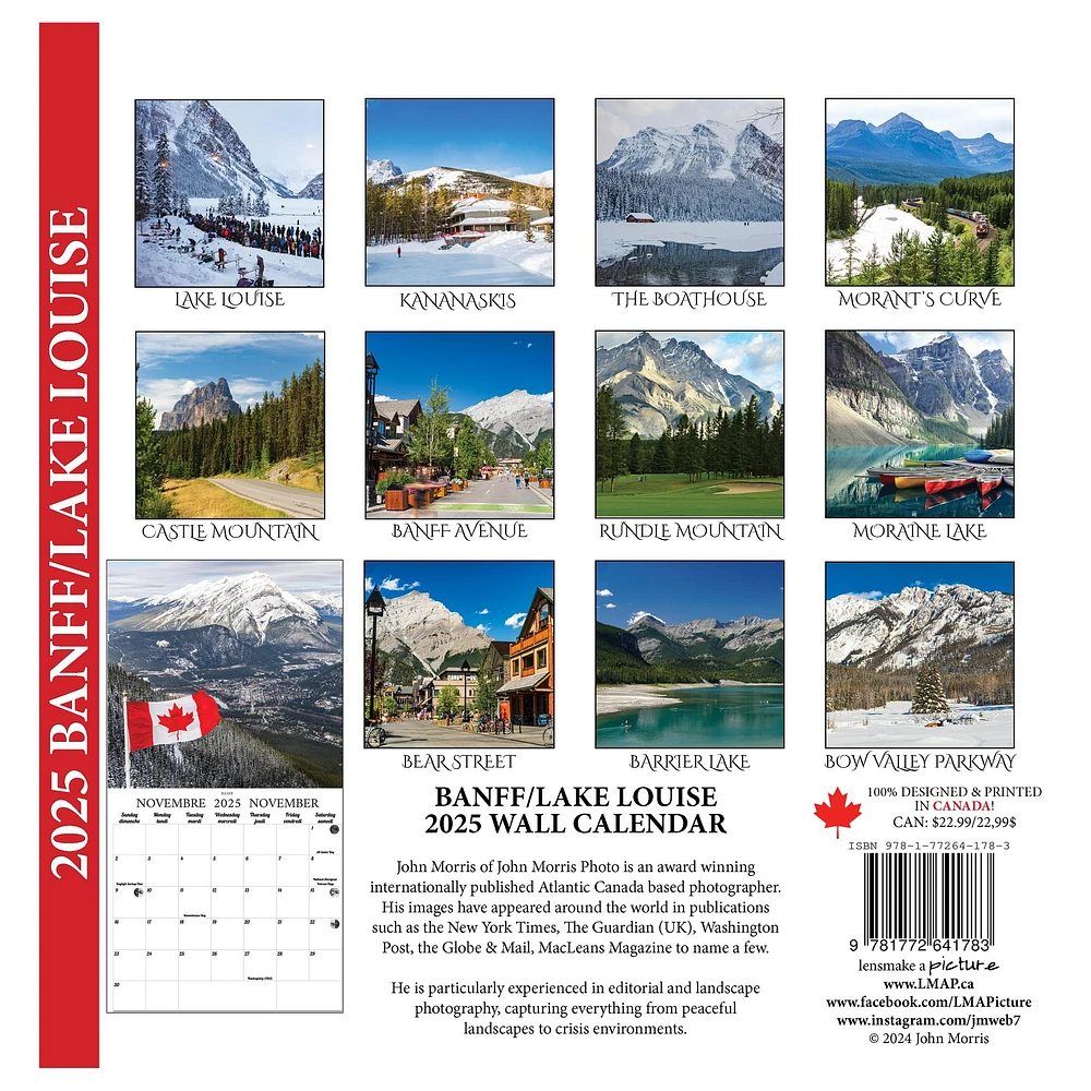 Banff And Lake Louise Wall 2025 Calendar