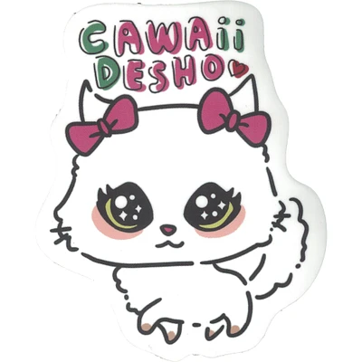 Cawaii Desho Vinyl Sticker - FINAL SALE