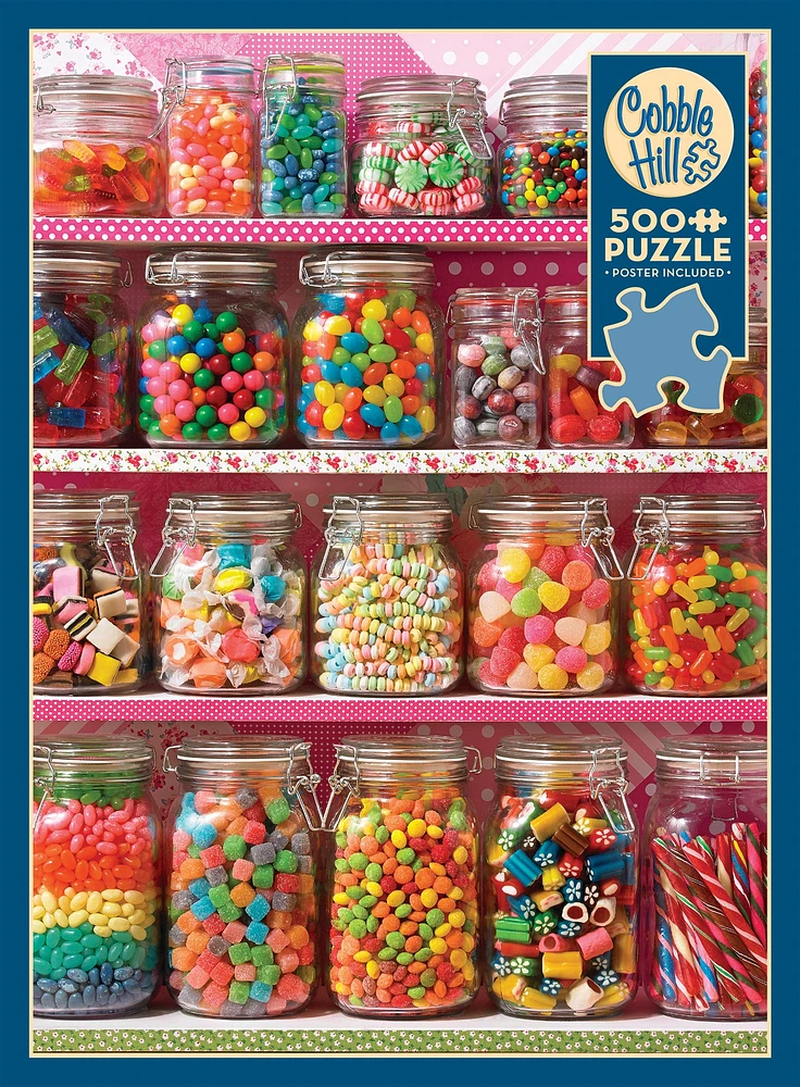 Candy Shelf 500 Piece Puzzle