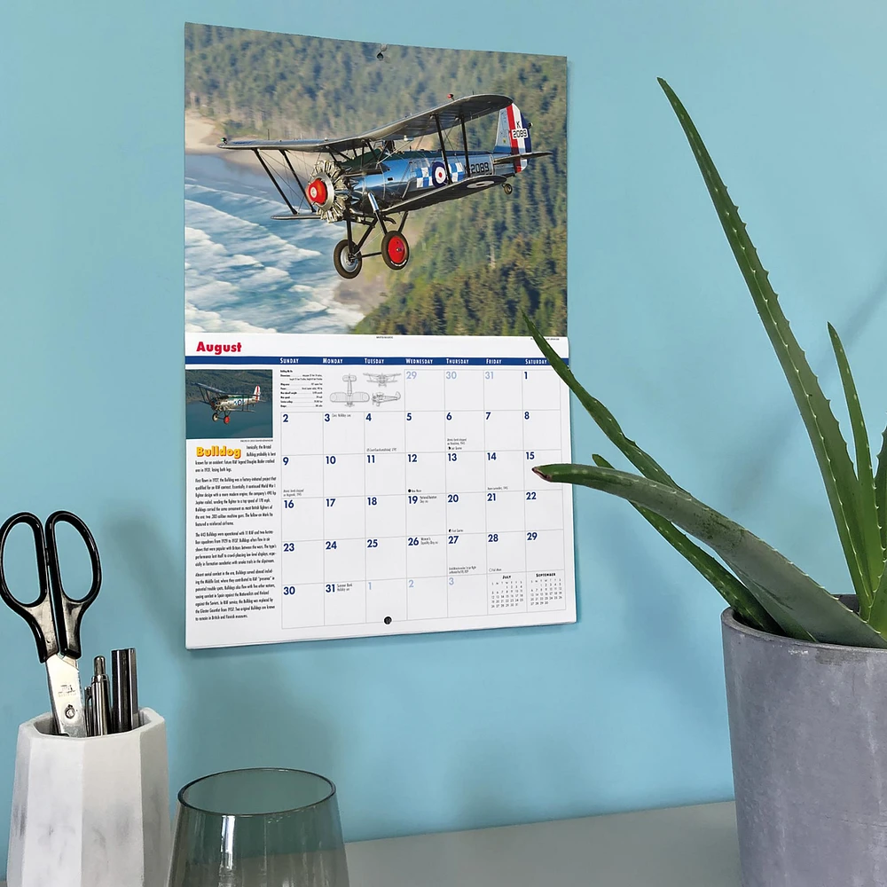 Golden Age Of Flight Deluxe 2026 Wall Calendar