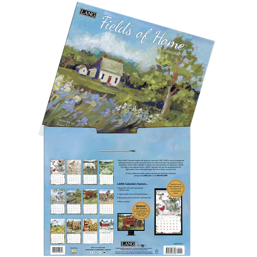 Fields Of Home 2026 Wall Calendar - Online Exclusive