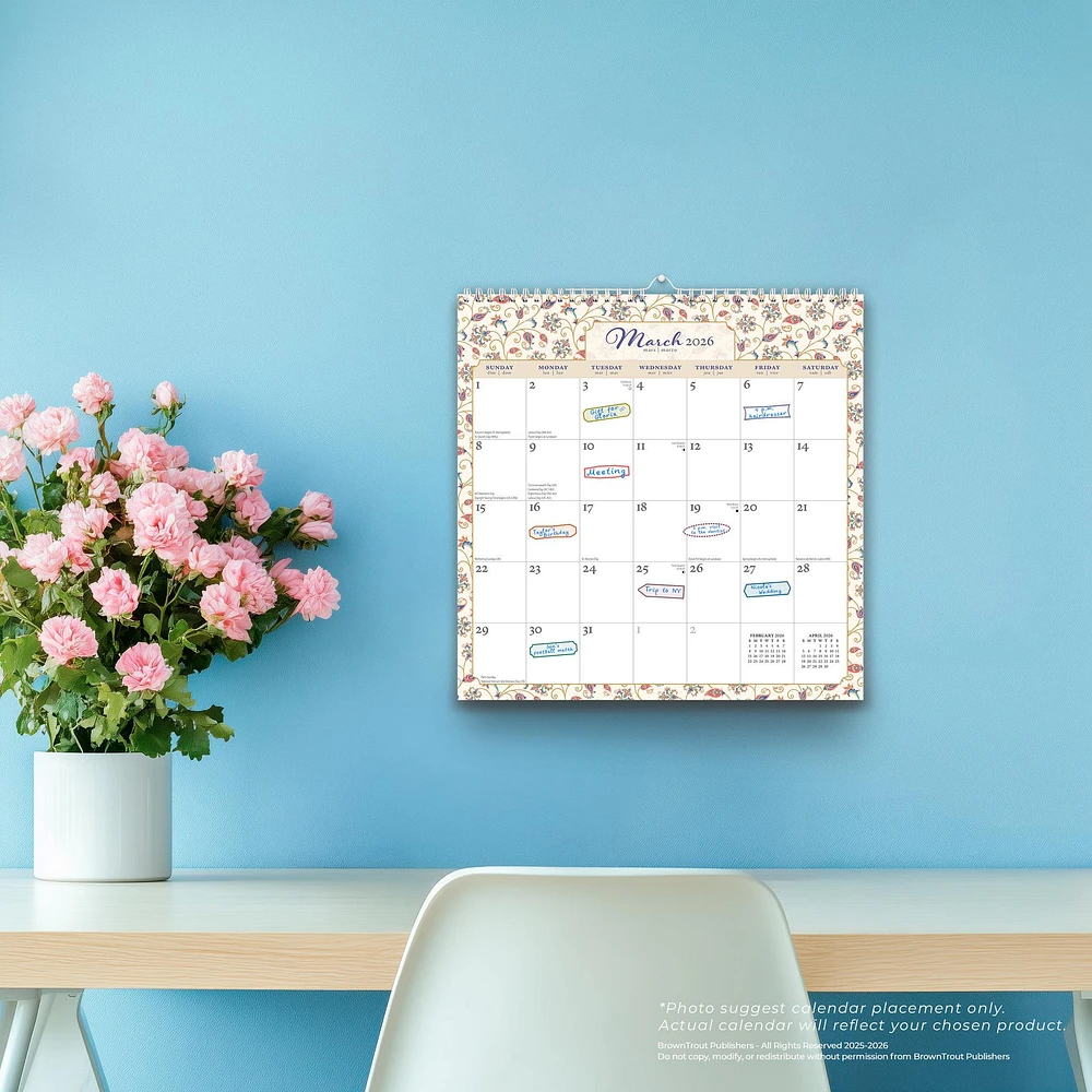 Tuscan Delight 2026 Wall Calendar - Online Exclusive