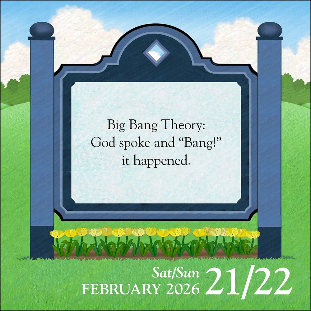 Church Signs 2026 Box Calendar