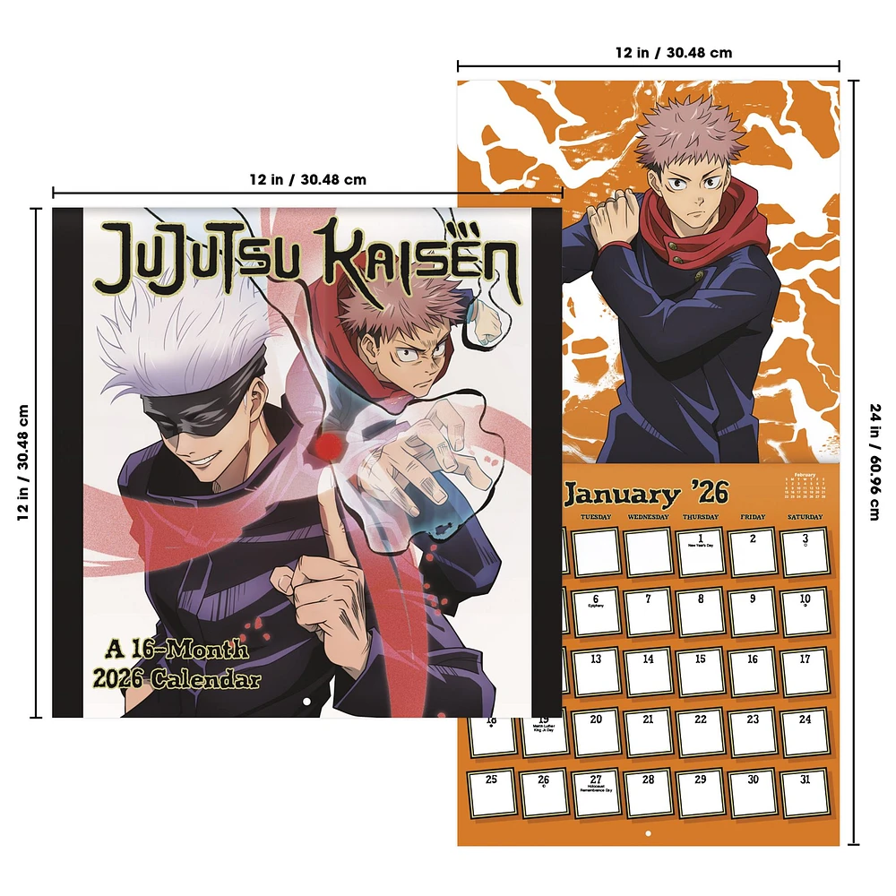 Jujutsu Kaisen 2026 Wall Calendar - Online Exclusive