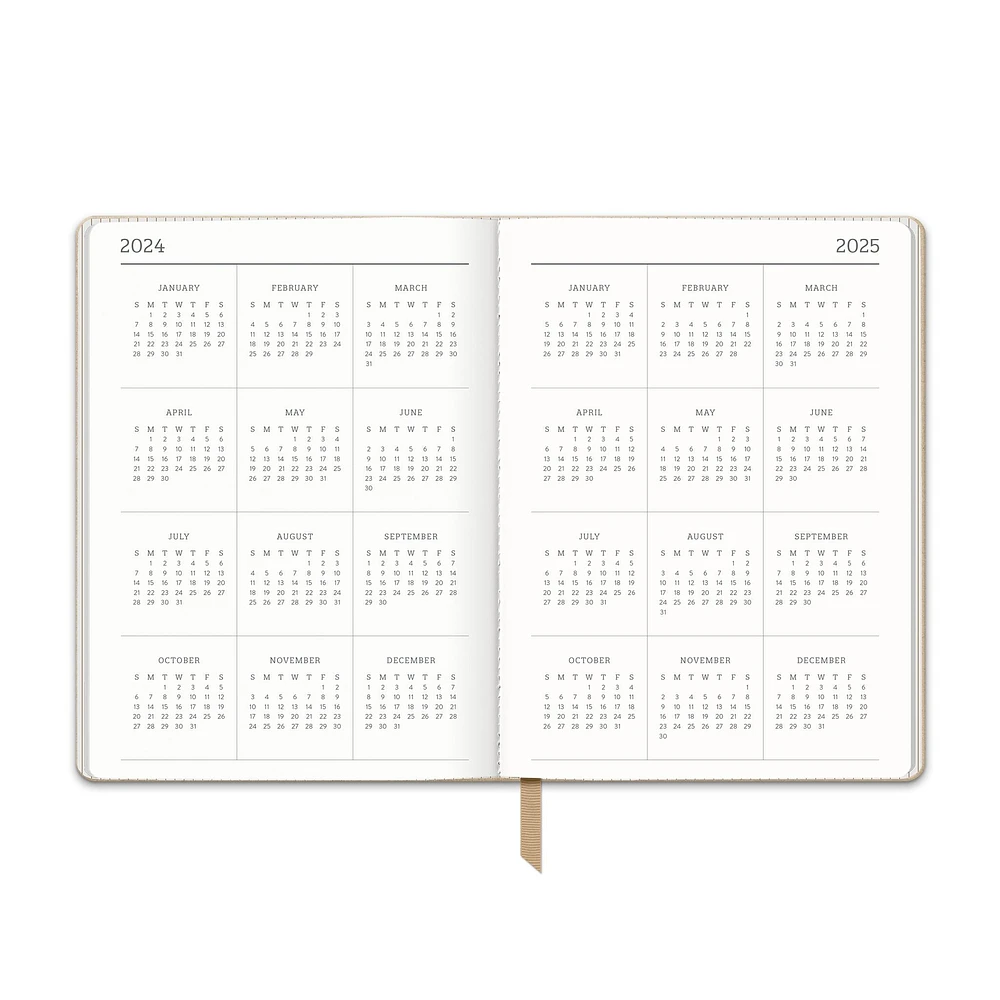 Leaves On Hazelnut Planner 2025 Calendar