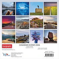 Canadian Geographic Canadian Scenes 2026 Mini Calendar - Online Exclusive