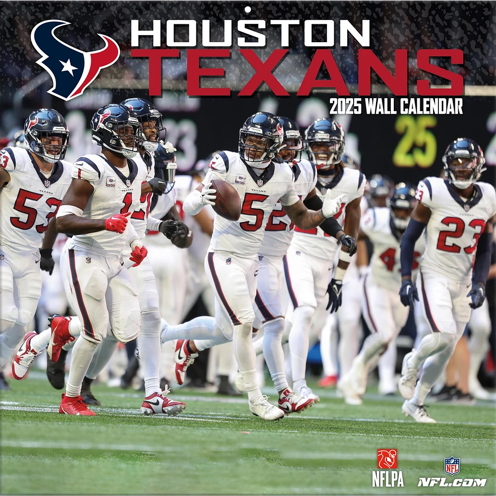 NFL Houston Texans Wall 2025 Calendar - Online Exclusive