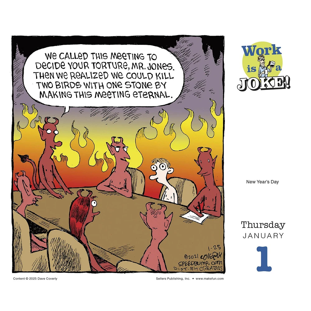 Work Is A Joke Daily Workplace Humor 2026 Box Calendar