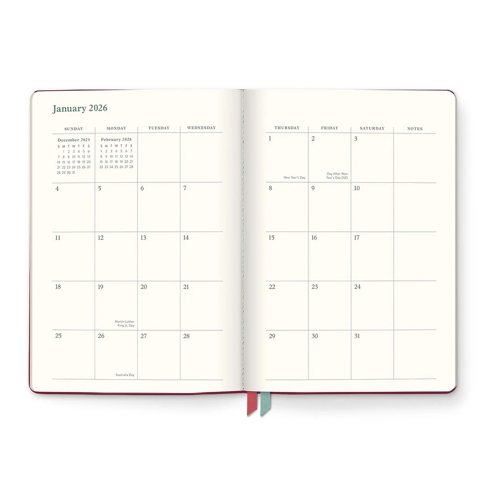 Age of Romance Clara Clothbound 2026 Engagement Calendar