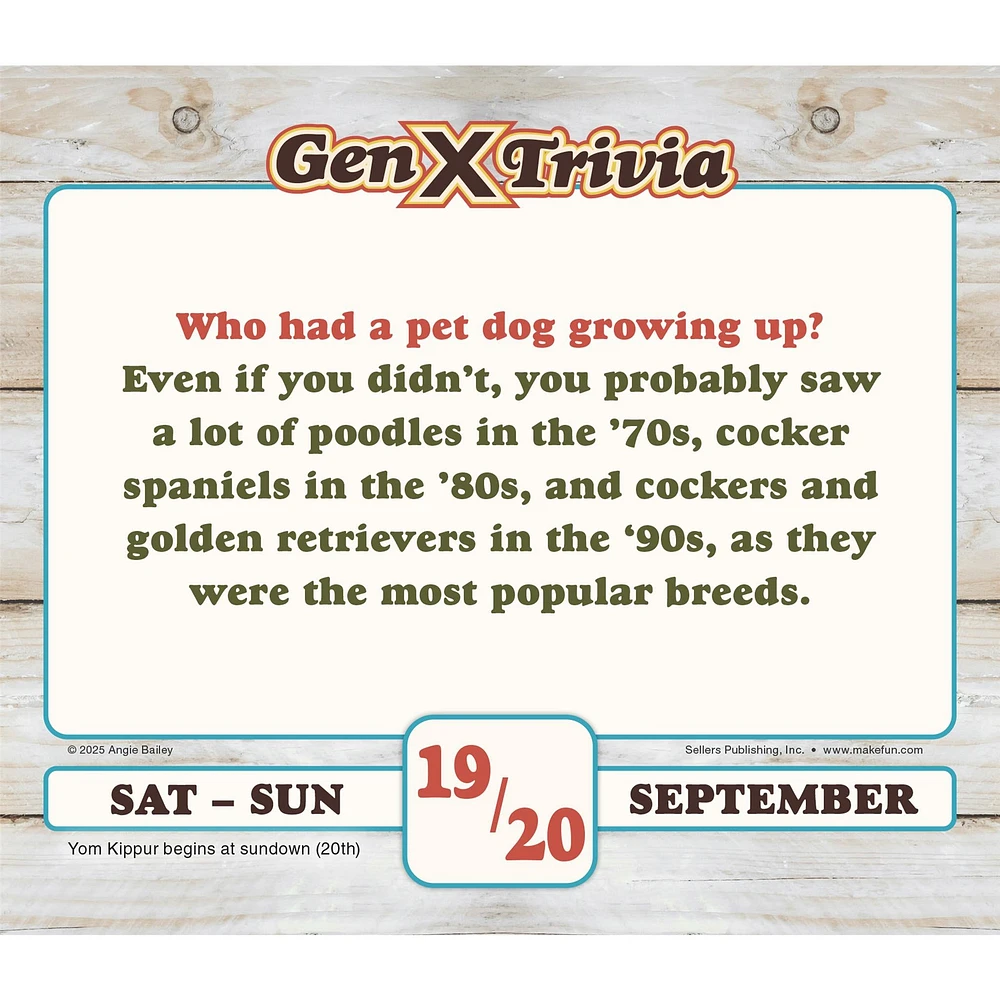 Daily Gen X 2026 Box Calendar - Online Exclusive