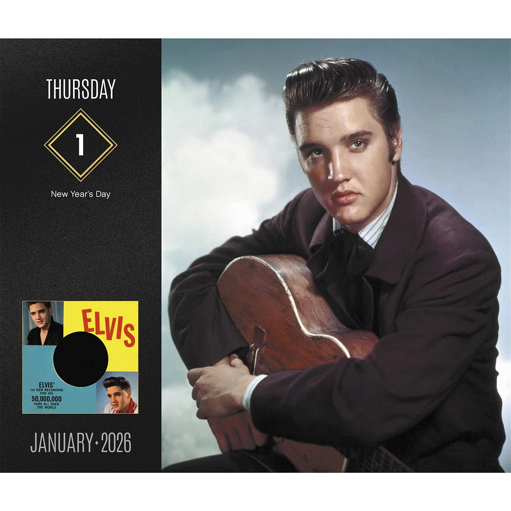 Elvis Presley 2026 Box Calendar