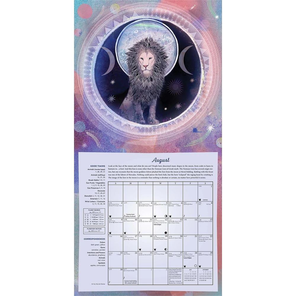Magical Moon 2026 Wall Calendar