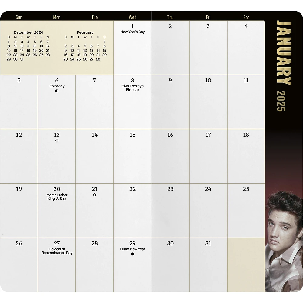 Elvis Presley 2 yr Pocket Planner 2025 Calendar