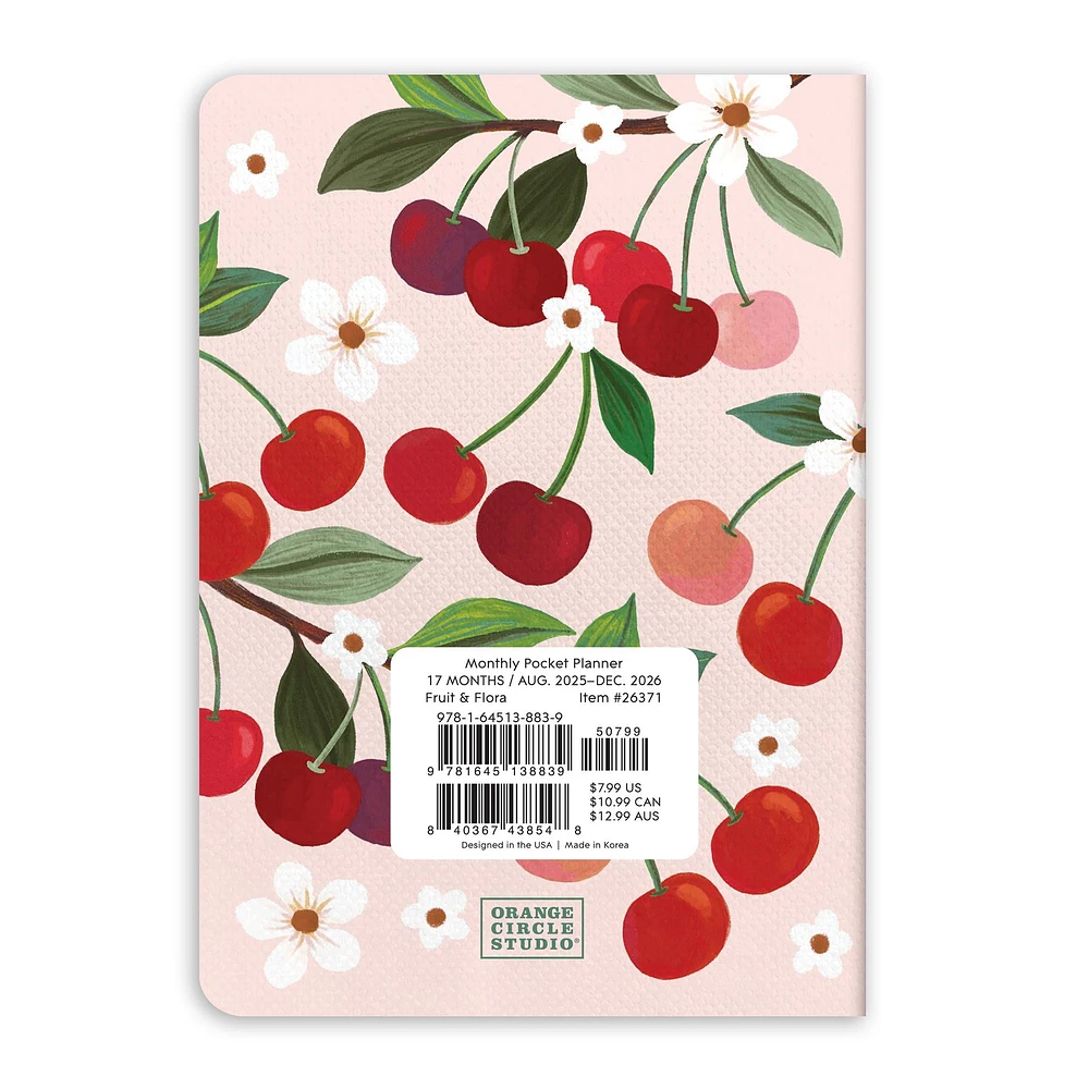 Fruit Flora 2026 Monthly Pocket Planner Calendar - Online Exclusive
