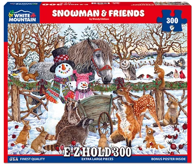 Snowman and Friends 300 Piece Puzzle - Online Exclusive