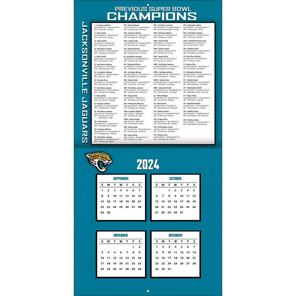 NFL Jacksonville Jaguars Wall 2025 Calendar - Online Exclusive